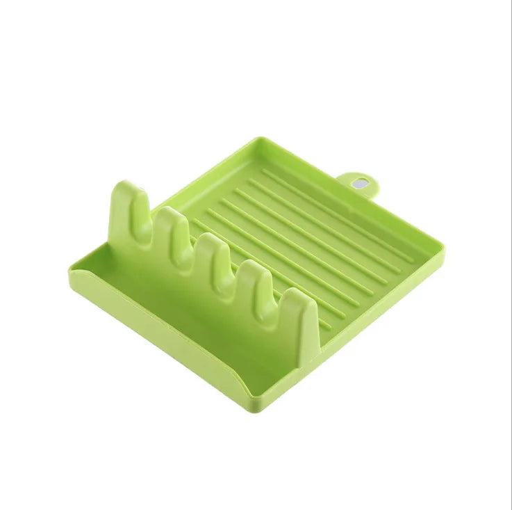 1Pcspatula Rack Pot Couvercle Rack Étagères Comptoir Pelle Cuillère Étagère Soupe Cuillère Pad Mettre Soupe Cuillère Porte-Baguettes
