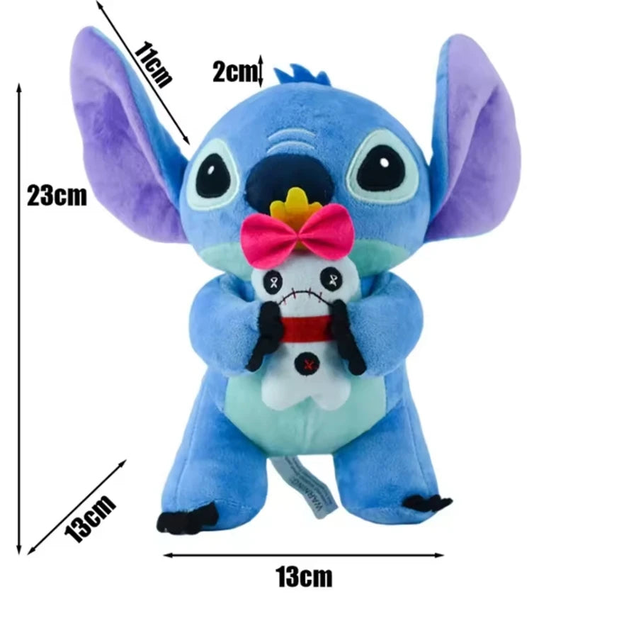 18cm Original Plush Stitch toy Baby Movie Cartoon Model Doll Children Action Figures Stuffed Toys Pendant Gifts
