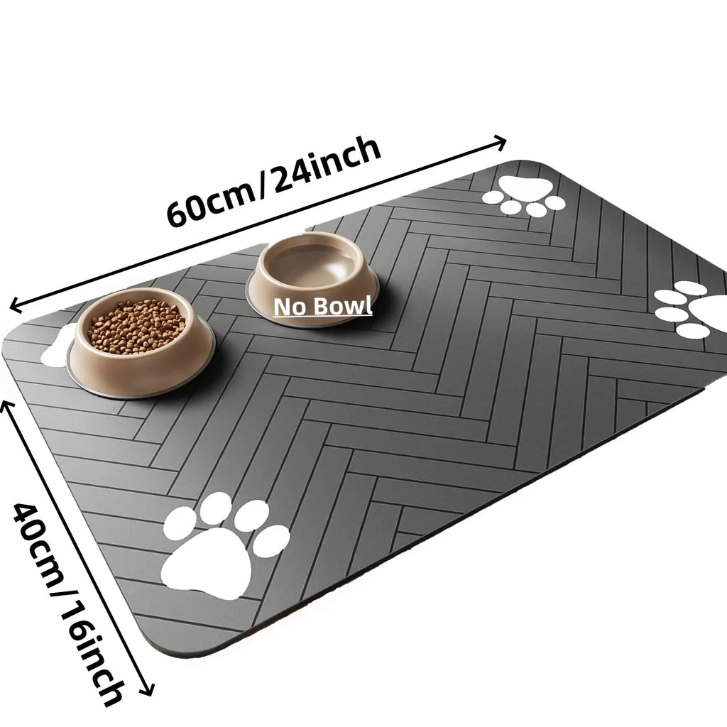Absorbent Pet Mat S/M/L, Waterproof Non-Slip for Dog and Cat Bowls