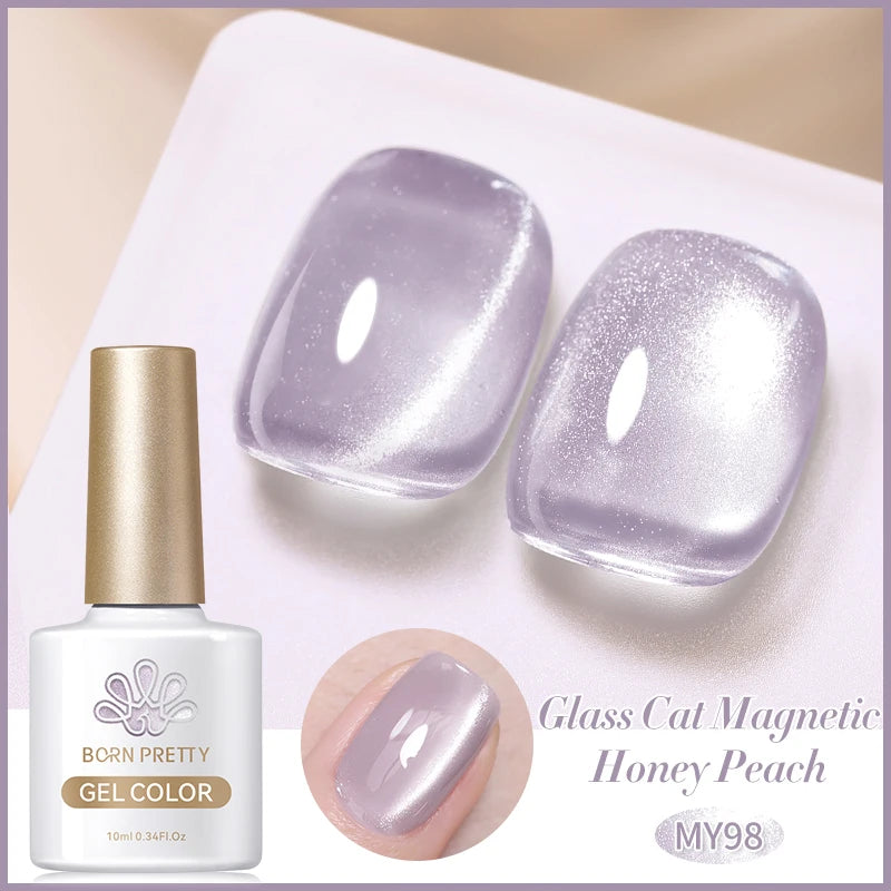 Vernis à ongles magnétique gel BORN PRETTY 10 ml Argent Clair de Couleur Chat - Accessoires pour les ongles - Vernis semi-permanent pour ongles d'automne et d'hiver