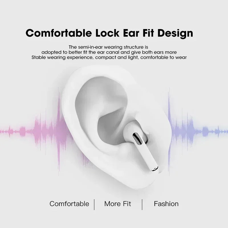 Écouteurs sans fil TWS originaux Fone Bluetooth intra-auriculaires Pro4 compatibles avec tous les smartphones