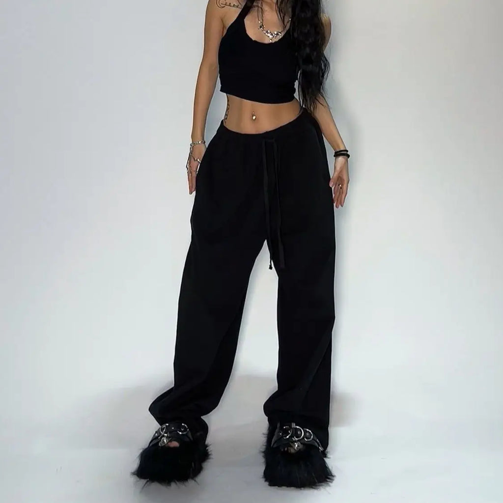 Pantalon de camouflage décontracté Y2k brodé camouflage fonctionnel tactique fonctionnel pour hommes et femmes, pantalon de survêtement de jogging avec cordon de serrage