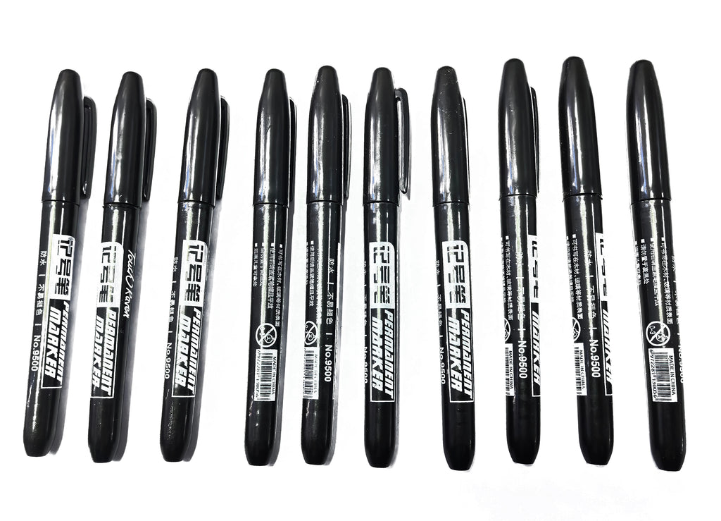 Stylo marqueur Permanent pour dessin Manga, 6 pièces, noir, bleu, rouge, encre étanche, stylos pour croquis, papeterie fournitures scolaires d'art