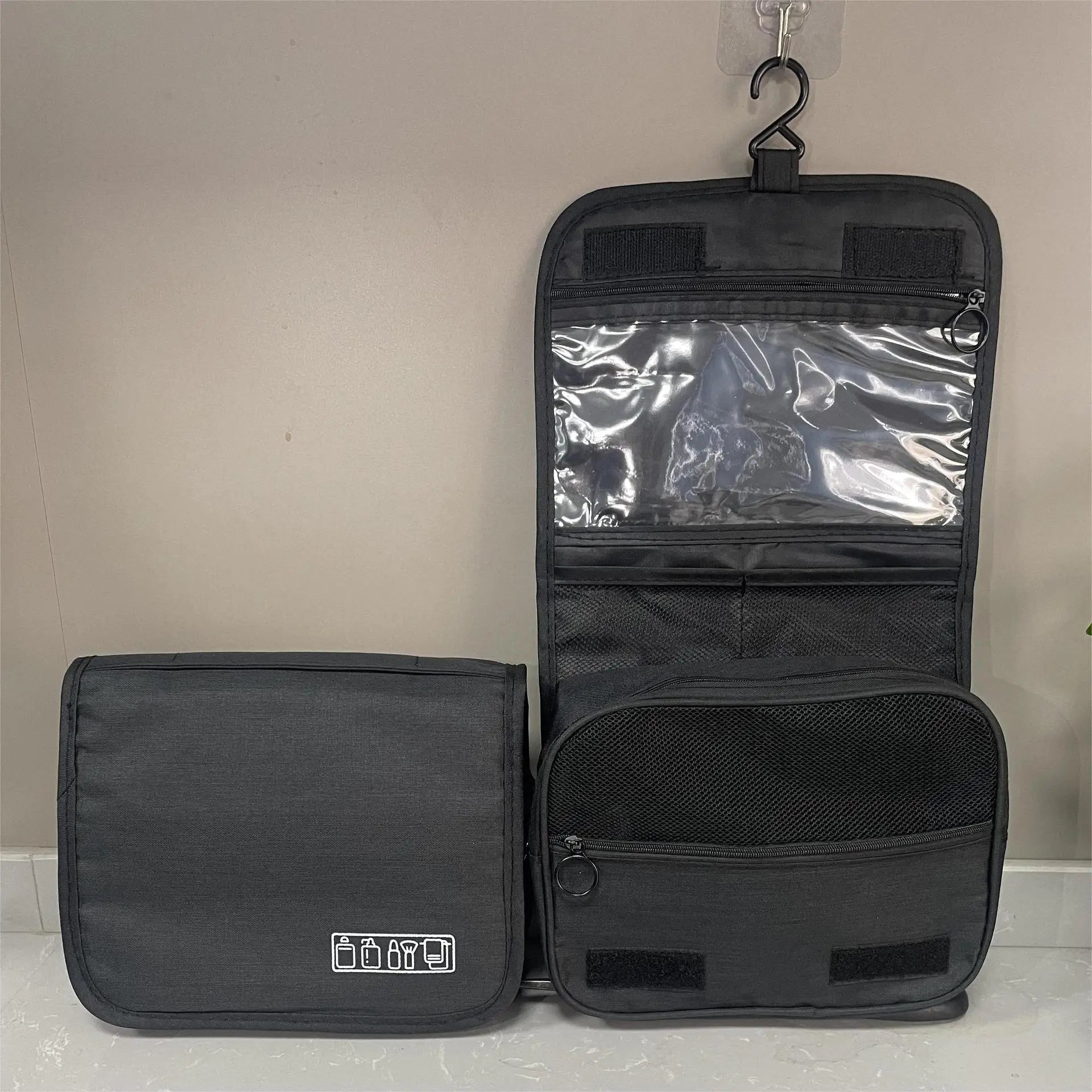Sac de rangement de fournitures de lavage de grande capacité, sac à main de rangement de voyage multifonction, sac de maquillage Portable, sacs suspendus imperméables