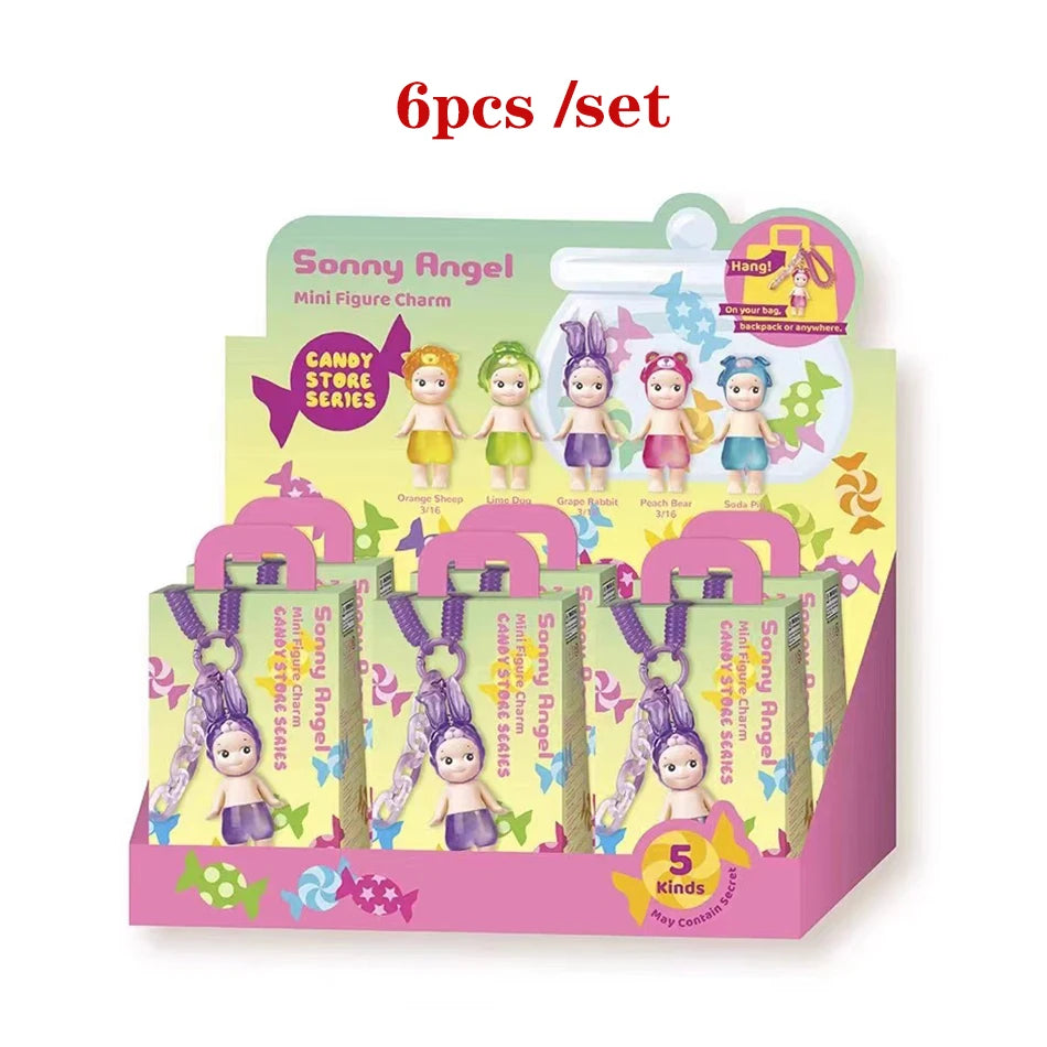 Sonny Angel – poupée série maison de bonbons, boîte aveugle, poupée mignonne, porte-clés pendentif, tendance, fait à la main, cadeau d'anniversaire pour femme