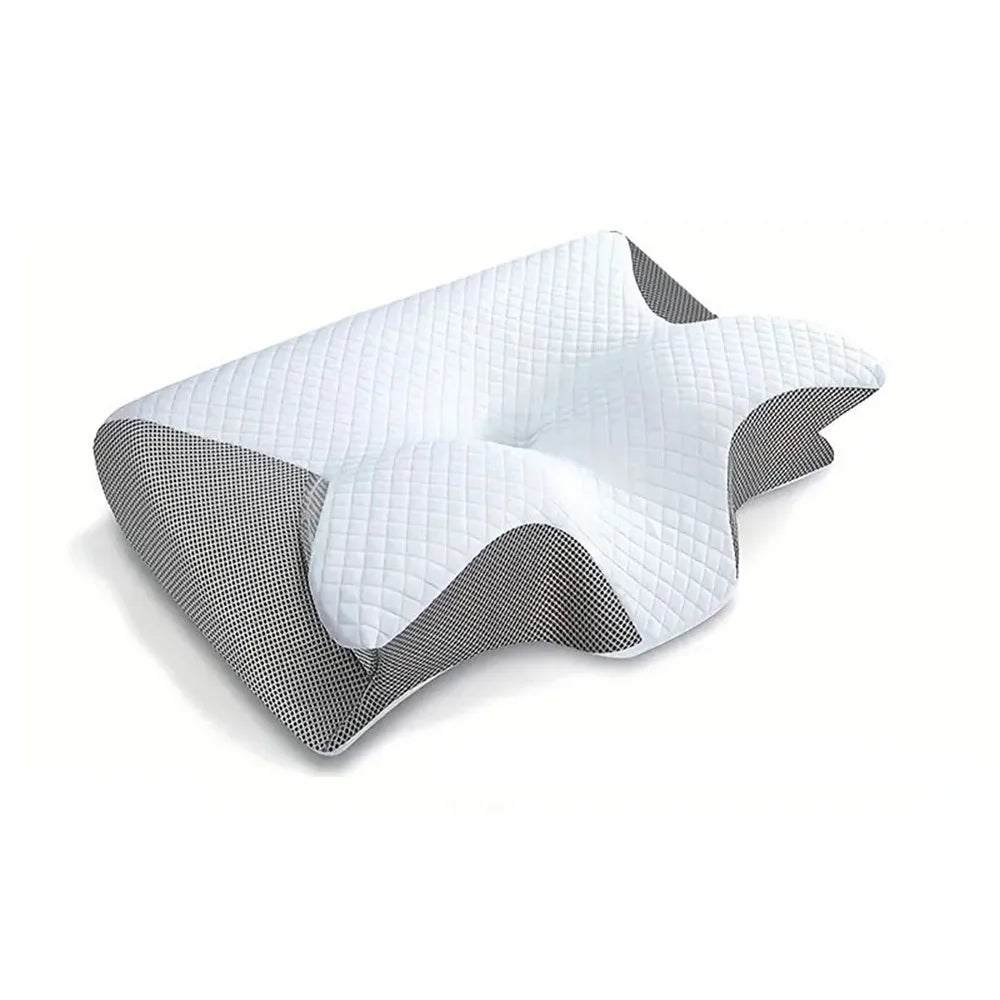 Oreiller à mémoire de sommeil papillon en mousse à mémoire de forme, oreiller profilé pour le cou, soulagement de la douleur, soutien de l'estomac, oreiller confortable