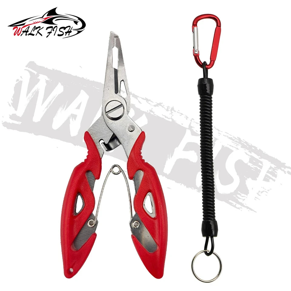 Pince de pêche, coupe-fil, ciseaux, mini dégorgeoir, outils multifonctions, nouvelle mâchoire à bec noir, plomb de pêche d'extérieur