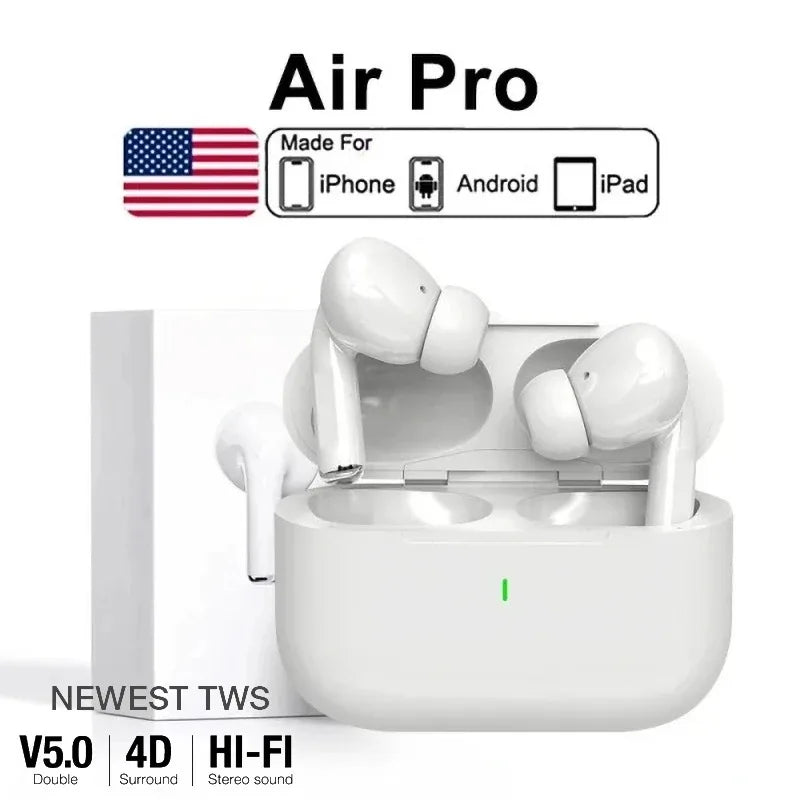 Air Pro 5 TWS Max Wireless Bluetooth Earphones In Ear Earbuds Sport Noise Cancelling Headset For Apple iPhone Headphone outdoor