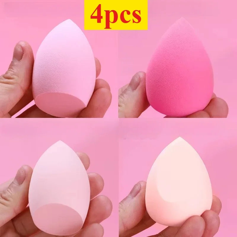 Ensemble de 4/7/18 éponges à maquillage adaptées à l'application de crèmes liquides, BB crèmes et poudres. Éponge à maquillage double usage (sec/humide)