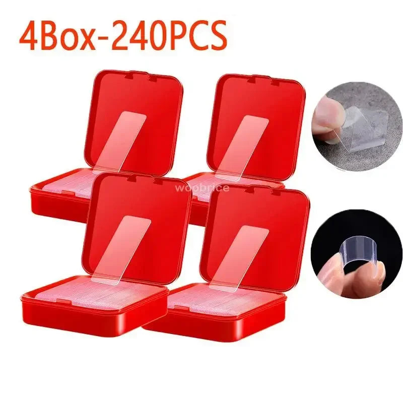 Transparent double-sided adhesive tape, strong double-sided adhesive tape, waterproof wall stickers suitable for bathrooms
