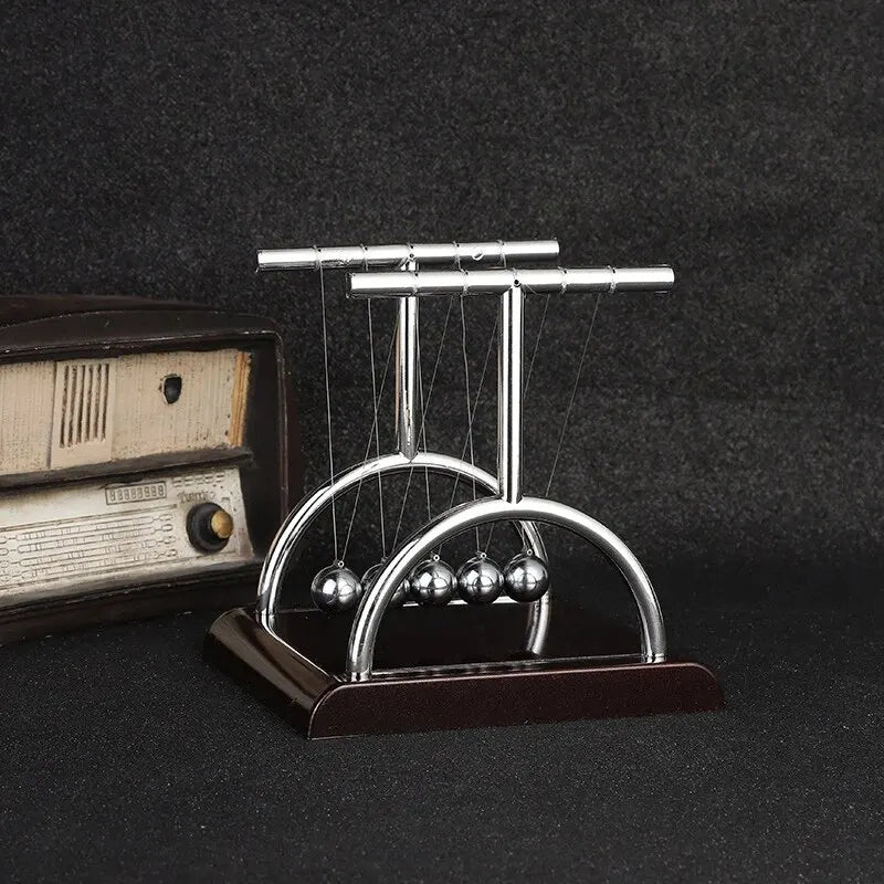 Newton's Cradle Balance boule en acier, fournitures d'enseignement, pendule scientifique physique, jouets de bureau, anti-Stress, cadeaux, décoration de la maison