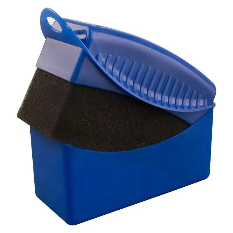 Éponge à cirer avec housse pour le polissage des jantes de voiture et de moto, le lavage et le nettoyage des pneus ABS, l'applicateur de produit pour le contour des pneus et le nettoyage de détail