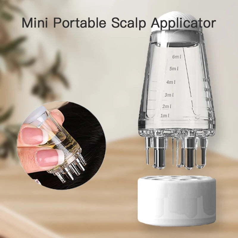 Mini applicateur de cuir chevelu Portable, peigne liquide, racines de cheveux, Massage, médecine, peigne pour la croissance des cheveux, sérum, huile, nourrir