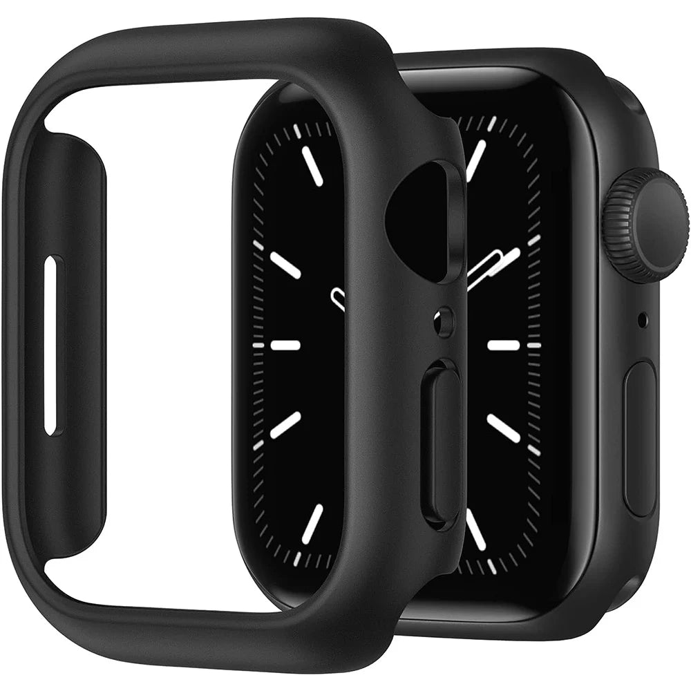 Couvercle pour boîtier de montre Apple Watch, 45mm 41mm 44mm 40mm 42mm 38mm 46 49mm, accessoires de protection PC, pare-chocs iWatch série 8 7 SE 6 5 4 3 9