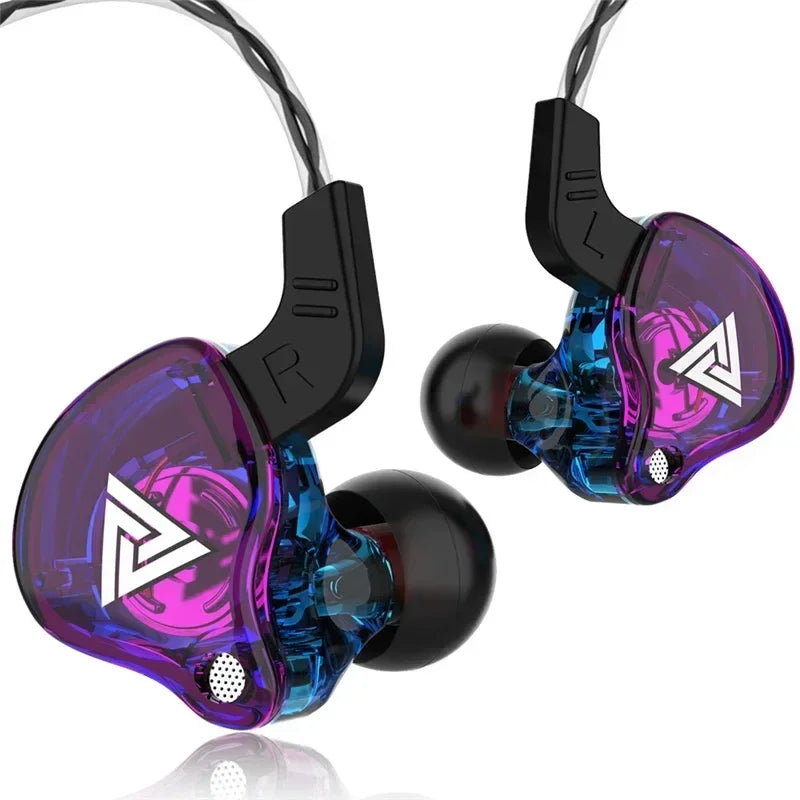 Nouveau casque sport avec microphone, écouteurs filaires 3,5 mm QKZ AK6, écouteurs intra-auriculaires stéréo pour iPhone, casque de course avec micro intégré