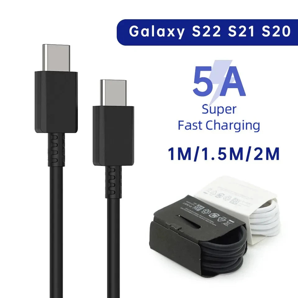 Câble USB type-c PD 45W, 2 pièces, charge Super rapide, pour Samsung Galaxy S20 S21 S22 S23 Ultra Note 10 5G 20 A53 A54