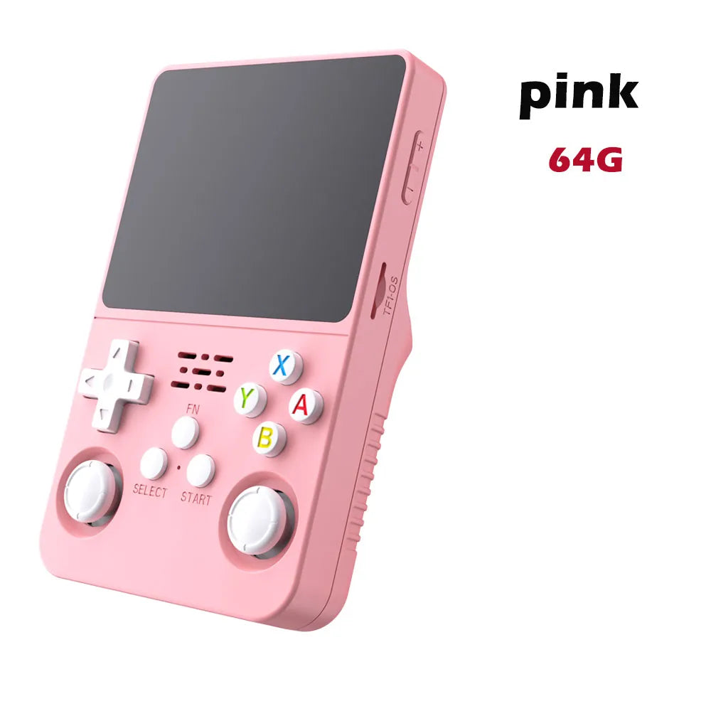 Console de jeu vidéo portable rétro R36S, système Linux, écran IPS de 3,5 pouces, lecteur portable, jeux de 64 Go, plusieurs couleurs sont disponibles