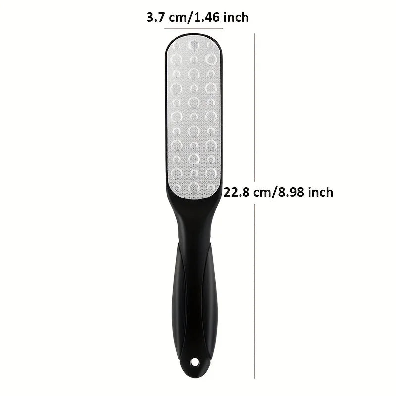 Lime à pieds double face en acier inoxydable 304 de haute qualité, éliminateur de callosités pour peaux mortes, outil de pédicure professionnel, grattoir à callosités