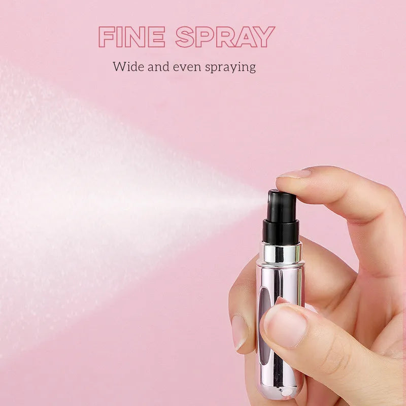 Flacon de recharge de parfum de 5 ml, mini vaporisateur portable rechargeable, pompe à parfum, récipient cosmétique vide, atomiseur pour voyage, accessoire tendance