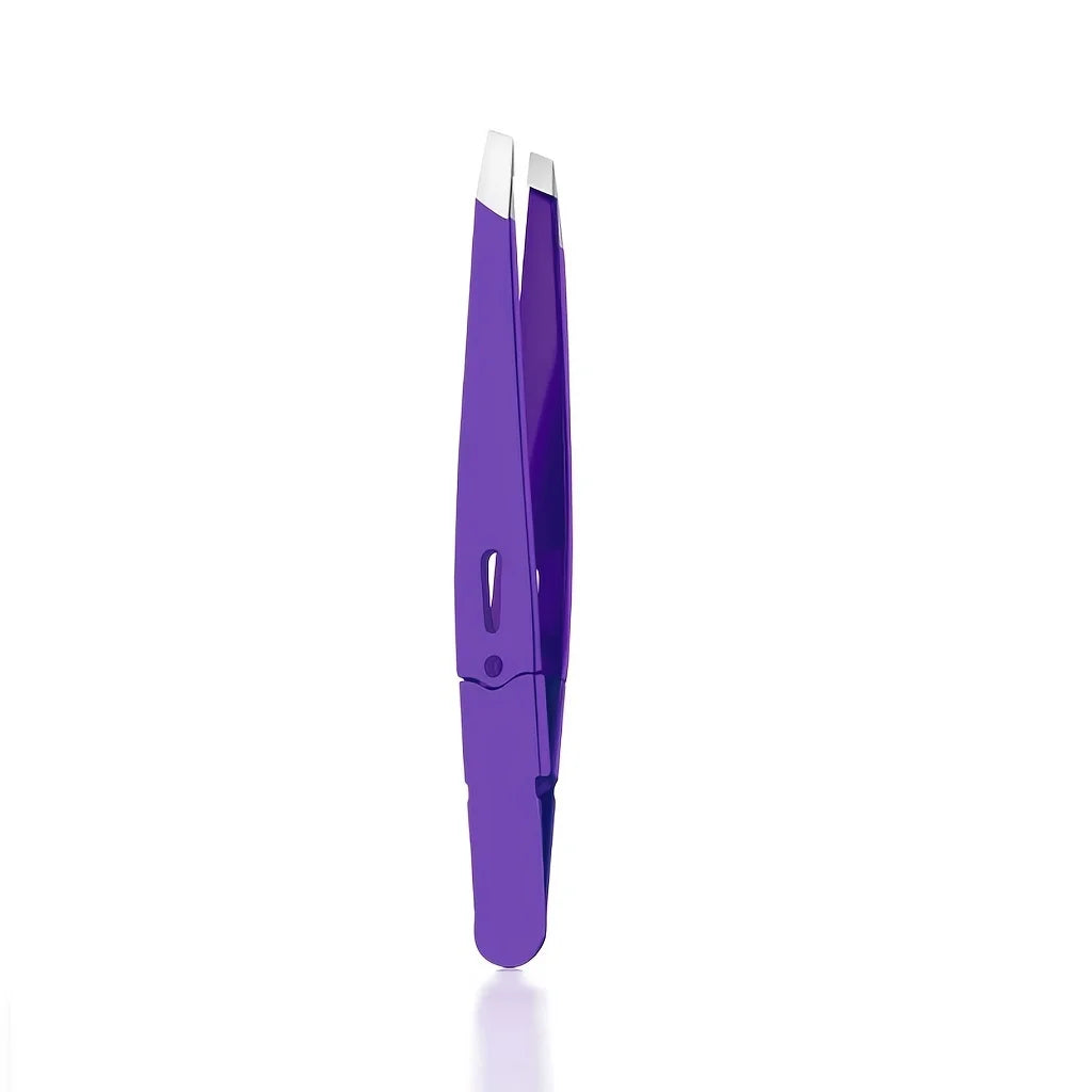 Pince à sourcils colorée, beauté des cheveux, extracteur de poils fins, en acier inoxydable, pinces à sourcils inclinées, outils de maquillage