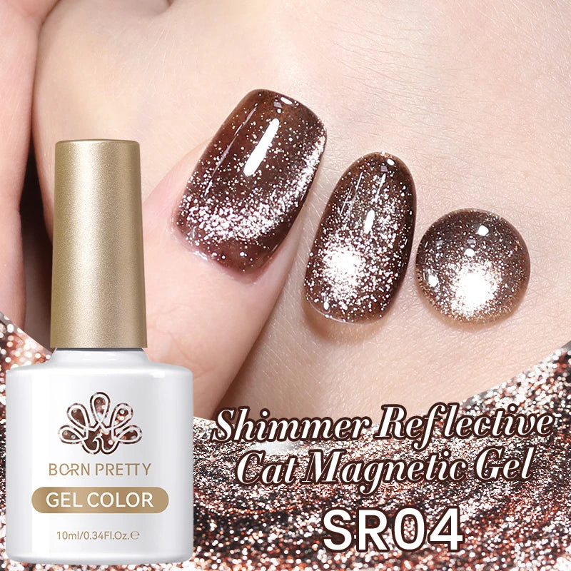 Vernis à ongles magnétique gel BORN PRETTY 10 ml Argent Clair de Couleur Chat - Accessoires pour les ongles - Vernis semi-permanent pour ongles d'automne et d'hiver