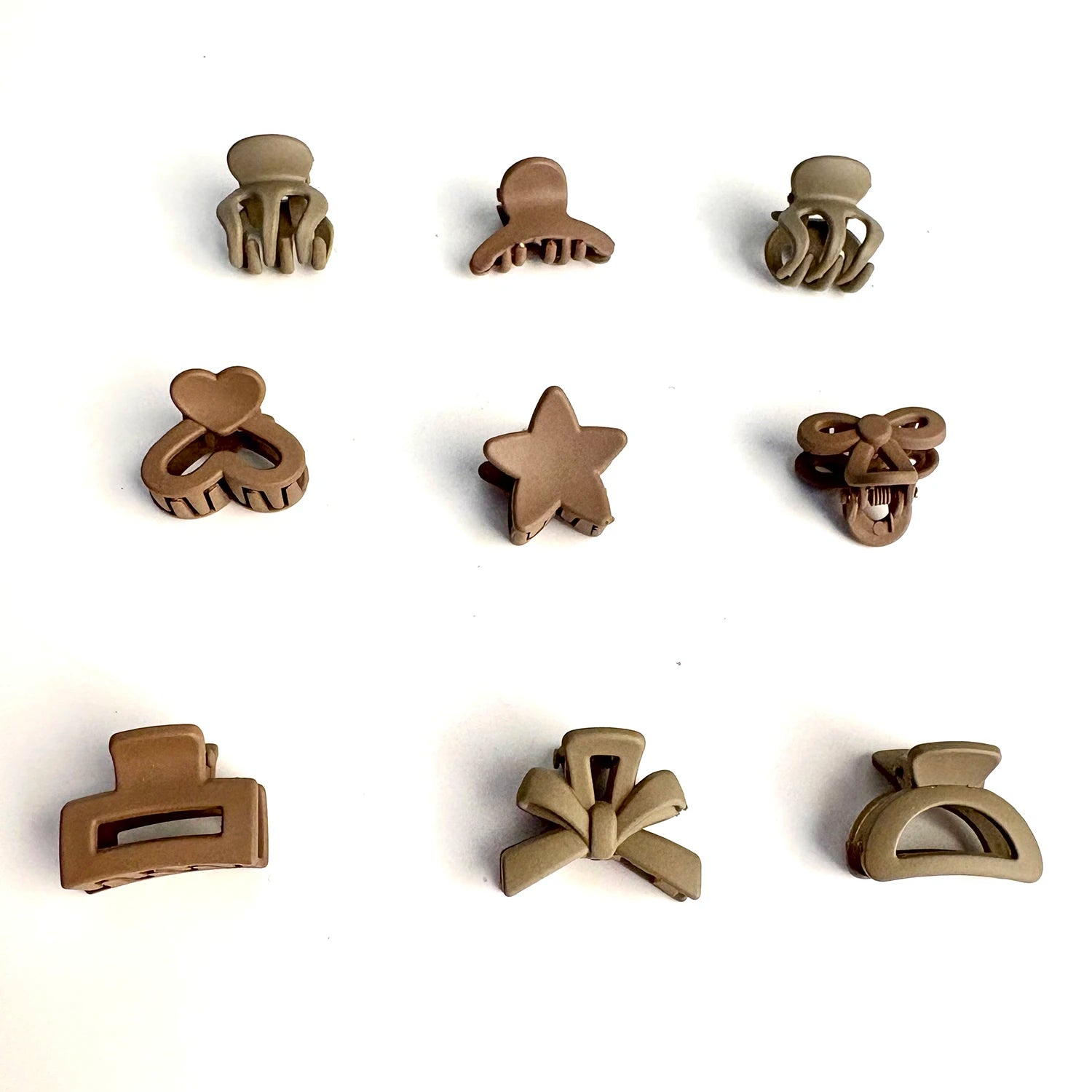 Paquet mixte de petits clips beiges, accessoires mignons pour filles, parfaits pour un usage quotidien, des Occasions spéciales ou des cadeaux de voyage, 5/10/20/30 pièces
