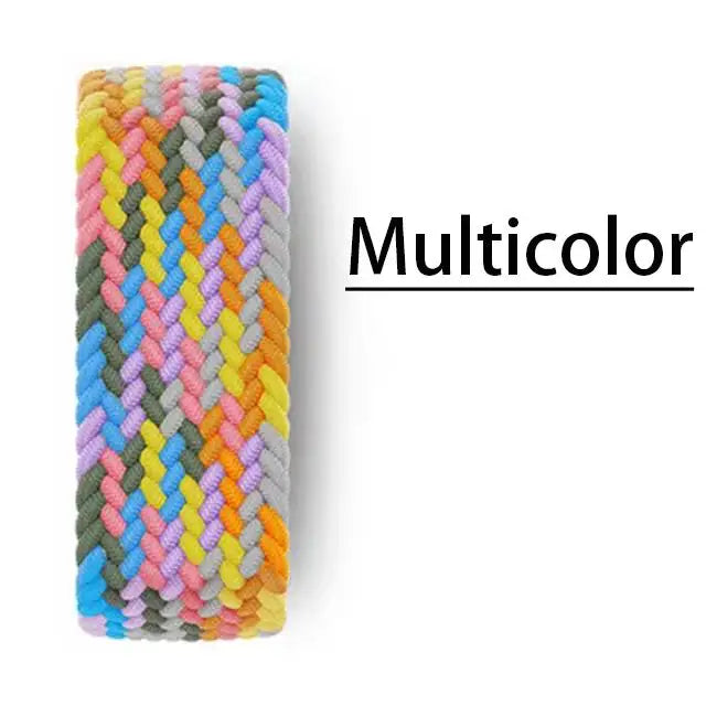 Bracelet pour Apple watch série 10 46mm 42mm 9 7 8 5 SE 6 44mm 45mm 40mm 38 41mm Ultra 49mm, bracelet correa tressé à boucle Solo