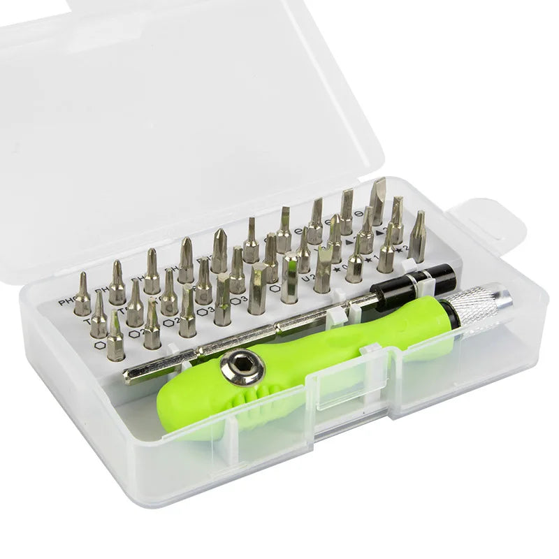 Jeu de tournevis 32 en 1, outil multifonctionnel, machine à tournevis, jeu d'outils d'entretien et de démontage de produits électroniques
