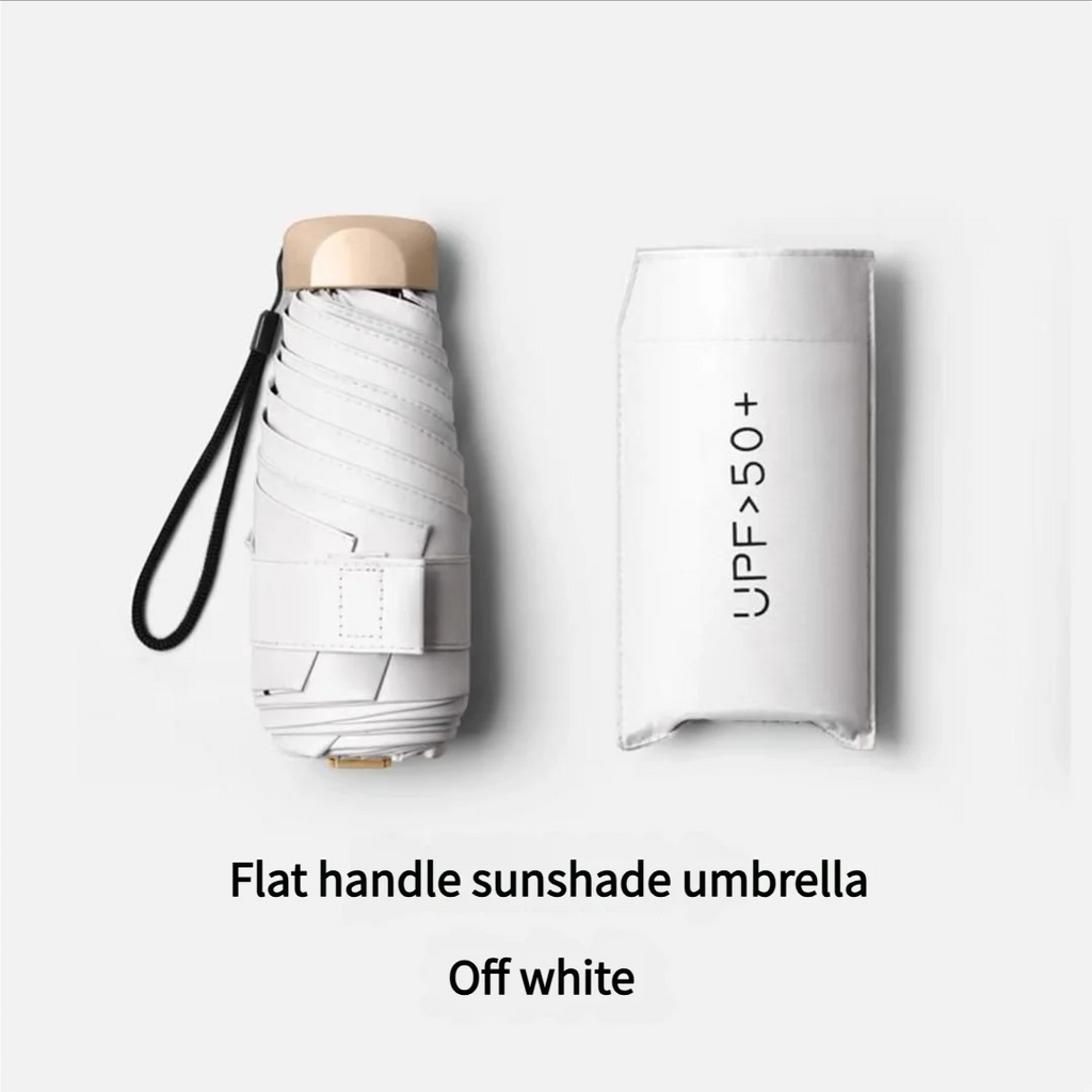 55% de réduction Mini parasol petite poche pluie parapluie vinyle pliant UV Protection ultraviolette pare-soleil poche Parasol Capsule