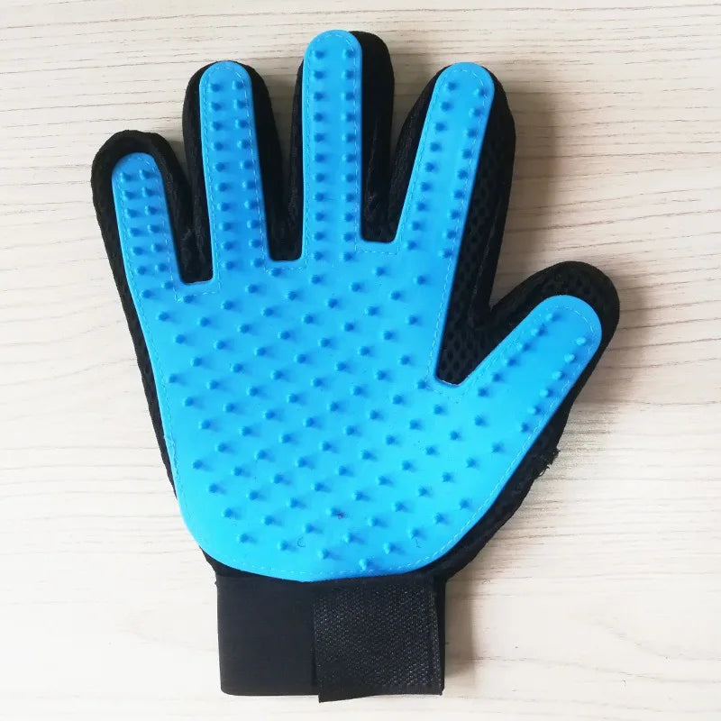 Pet Glove Cat Grooming Glove Cat Hair Deshedding Brush Gloves Dog Comb for Cats Bath Hair Remover Clean Massage Brush For Animal