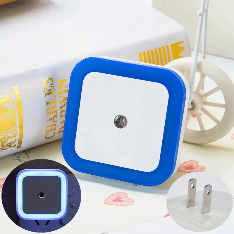 Veilleuse LED sans fil avec détecteur de mouvement, mini veilleuse avec prise UE/US pour chambre d'enfant, chambre à coucher et salon