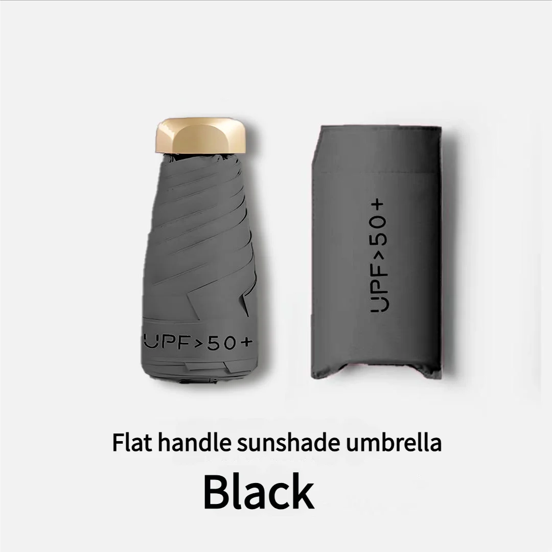 55% de réduction Mini parasol petite poche pluie parapluie vinyle pliant UV Protection ultraviolette pare-soleil poche Parasol Capsule