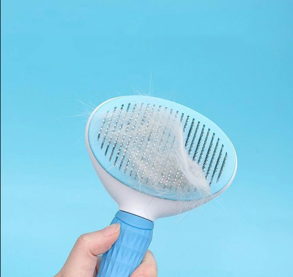Brosse à poils de chien pour animaux de compagnie, peigne pour chat, toilettage et soins, peigne en acier inoxydable pour poils longs, nettoyage des chiens, accessoires pour animaux de compagnie