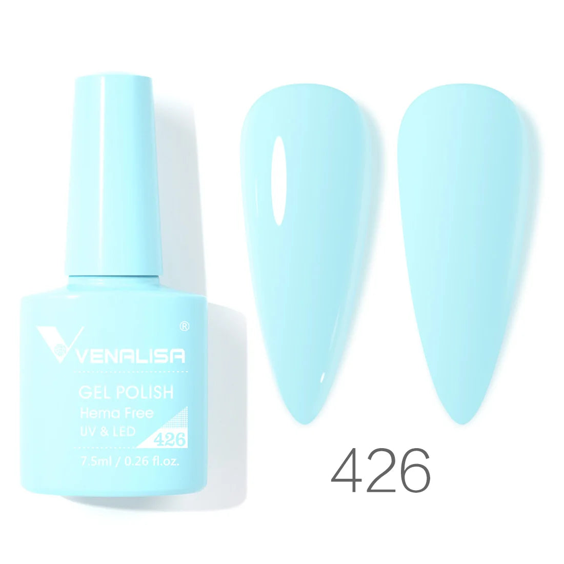 Vernis à ongles gel Venalisa 7,5 ml SANS HEMA, semi-permanent, UV/LED, couvrance totale, texture ultra-douce, manucure sublime
