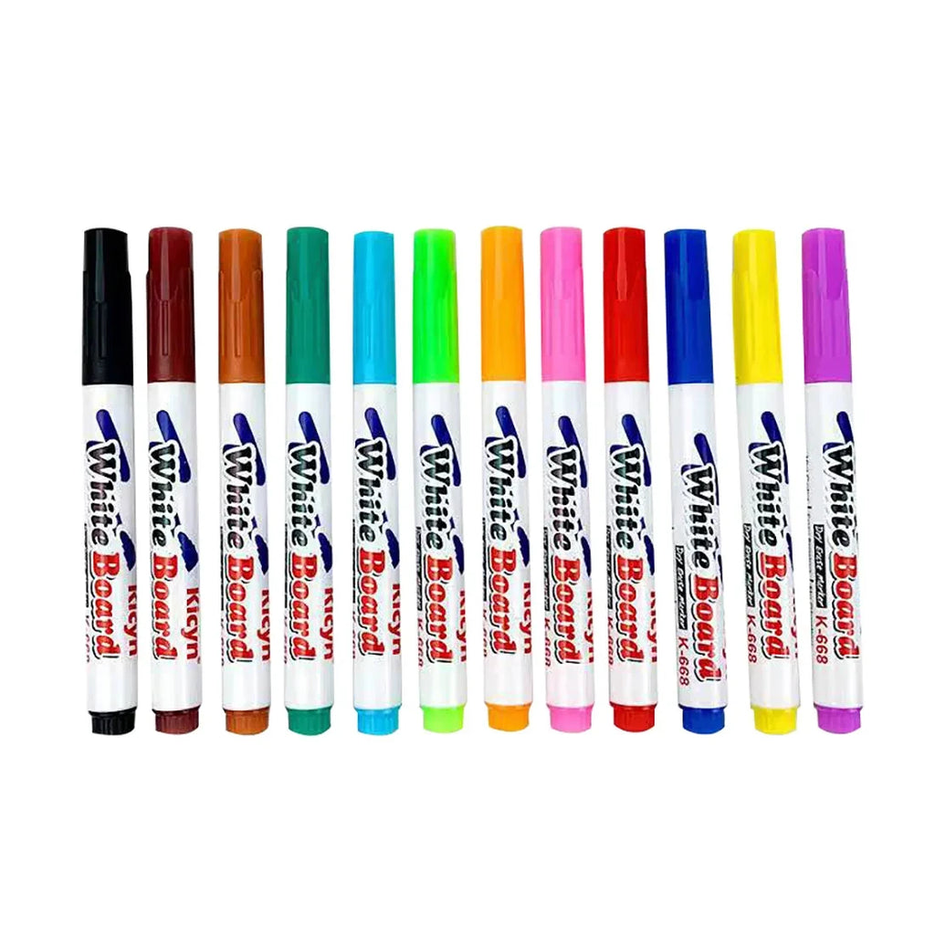 Stylos à eau flottants, stylos à encre magique avec cuillère, peinture à l'eau à la craie flottante, kit de dessin graffiti pour enfants