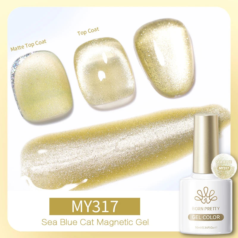 Vernis à ongles magnétique gel BORN PRETTY 10 ml Argent Clair de Couleur Chat - Accessoires pour les ongles - Vernis semi-permanent pour ongles d'automne et d'hiver