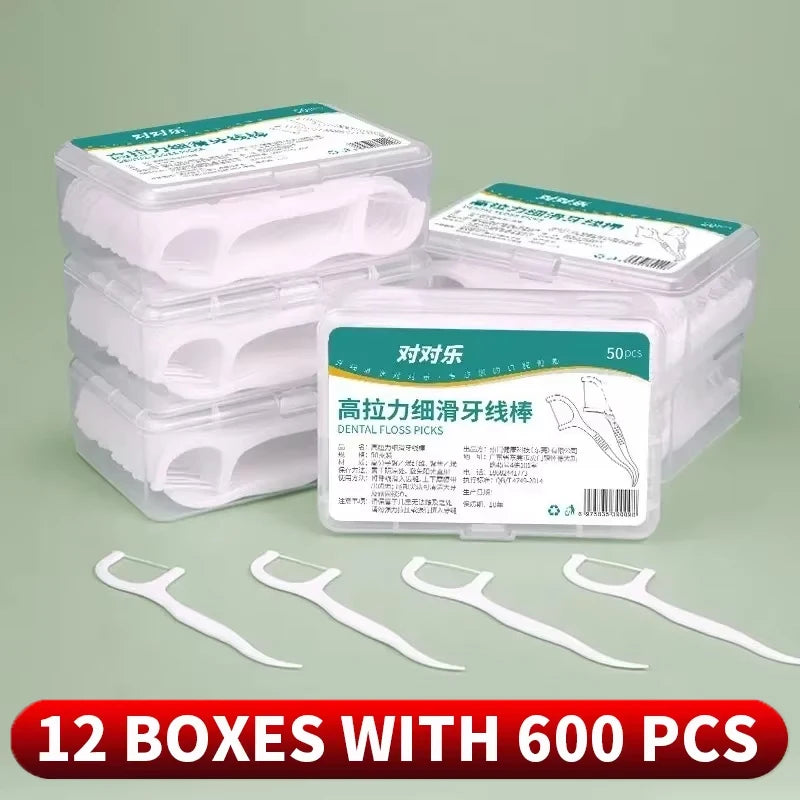 Boîte de fil dentaire jetable Portable, 1/2/5/10 boîtes, cure-dents en plastique, bâton de fil dentaire haute tension, boîte de fil dentaire, soins bucco-dentaires