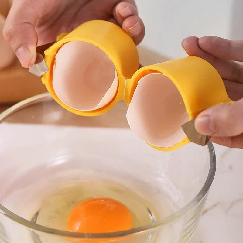 Nouvel ouvre-coquille d'œuf, séparateur de coquille d'œuf à pression, ouvre-œuf Portable, coquille d'œuf de cuisine, broyeur domestique, 1/3 pièces