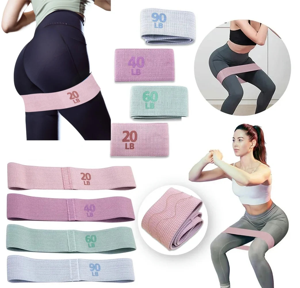 Bandes élastiques de résistance pour fessiers 2025, bandes antidérapantes pour squats, bandes élastiques portables pour fessiers et cuisses, équipement de yoga et de gym