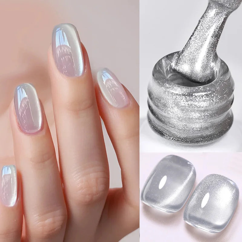 Vernis à ongles magnétique gel BORN PRETTY 10 ml Argent Clair de Couleur Chat - Accessoires pour les ongles - Vernis semi-permanent pour ongles d'automne et d'hiver