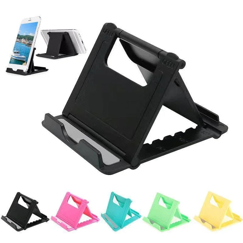 Mini support pliable universel, portable et ajustable pour téléphone, tablette ou ordinateur portable (compatible iPad, iPhone, Samsung, Xiaomi)