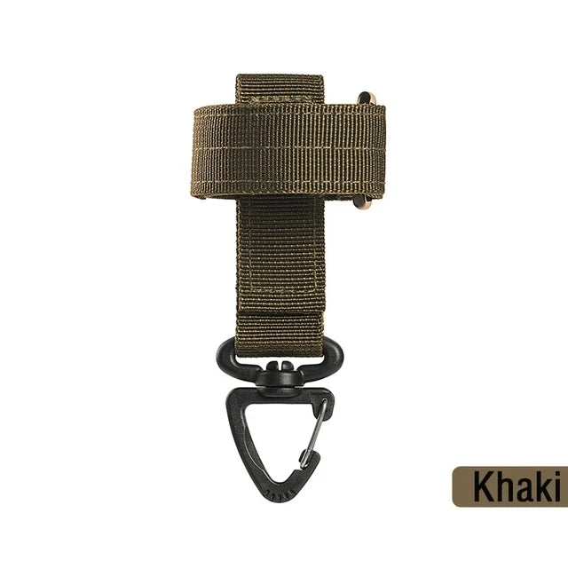 Gants en nylon multi-usages, gants de travail à crochet, clip de sécurité, corde d'escalade tactique d'extérieur, corde de camping suspendue, camping en plein air