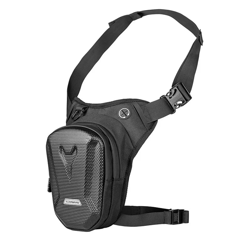 Sacoche de jambe pour homme, idéale pour la moto, le camping, les loisirs, les voyages, la randonnée, l'alpinisme et les activités de plein air. Sacoche de ceinture imperméable avec poche