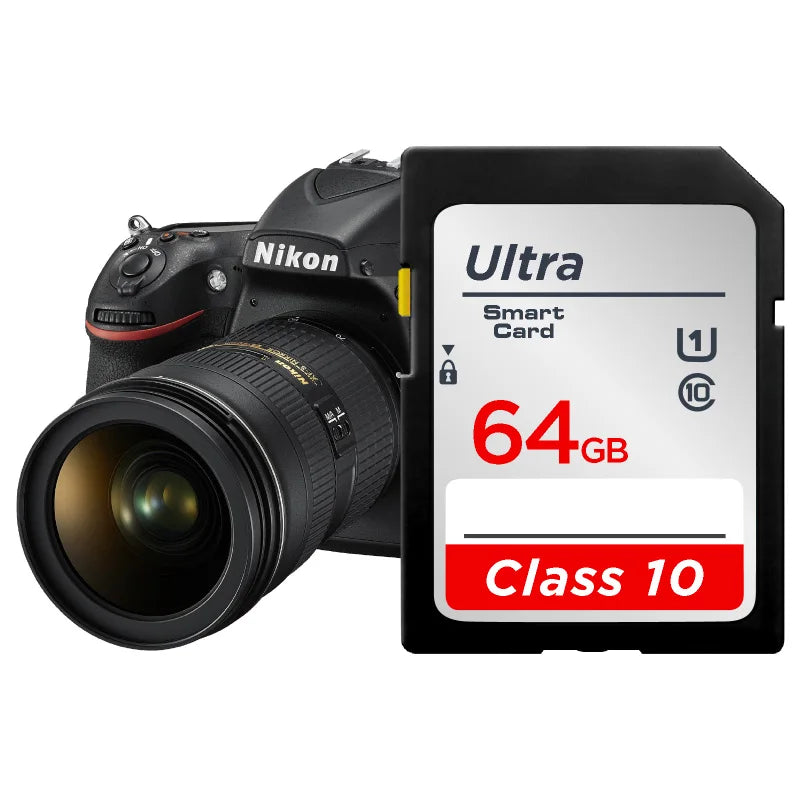 Carte SD 64 Go 128 Go 256 Go V10 16 Go 32 Go Carte mémoire SD Flash haute vitesse pour appareil photo