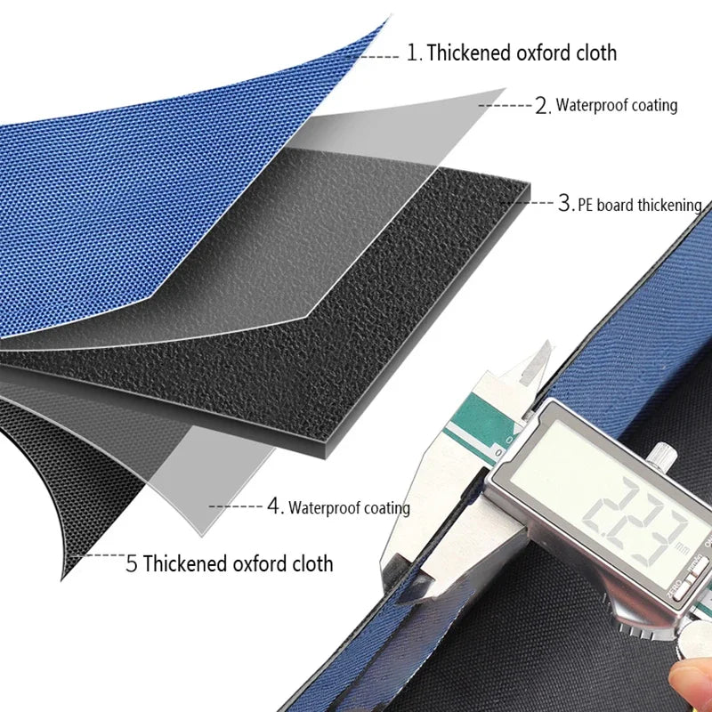 Sac à outils multifonctionnel grande capacité en toile Oxford imperméable et résistante à l'usure, idéal pour la réparation et le rangement d'outils