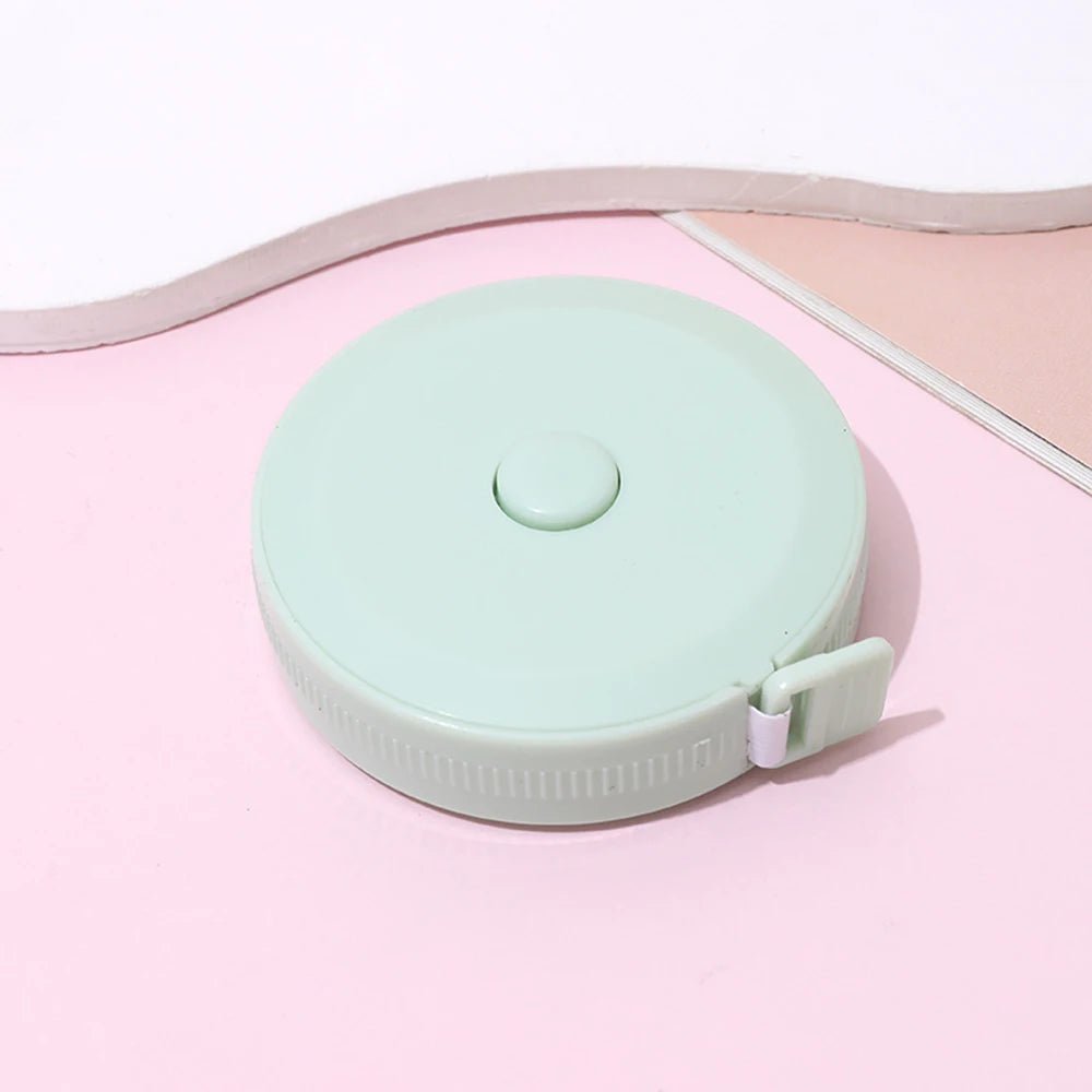 4 pièces/2 pièces/1 mètre ruban de 1,5 m, petit format, portable, pour étudiants, en cuir souple, avec trois sections pour la mesure des vêtements et recyclage automatique