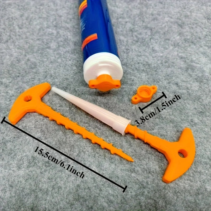 Outil de retrait du bouchon de joint en silicone et de la buse du pistolet à sceller, bouchon de joint en silicone utilisé pour les tubes à noyau ouvert afin d'empêcher un séchage rapide