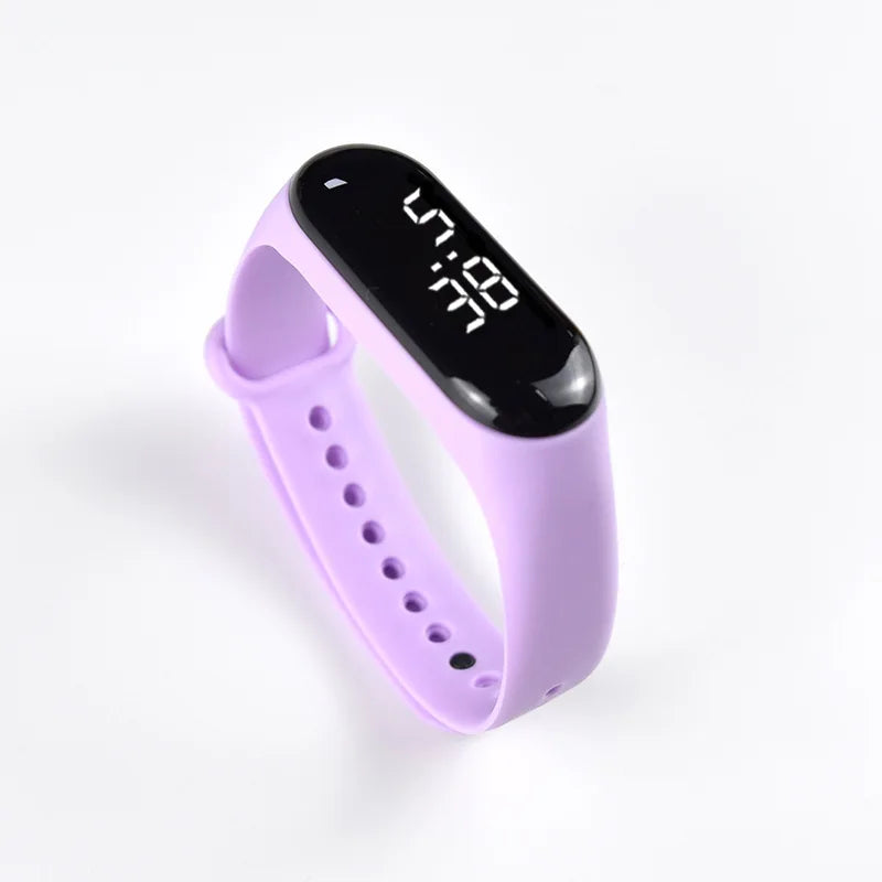 Disney Fashion Mickey Children Watches For Girls Electronic Bracelet Sports Touch LED  Doll Kids Watch Women Waterproof Clock