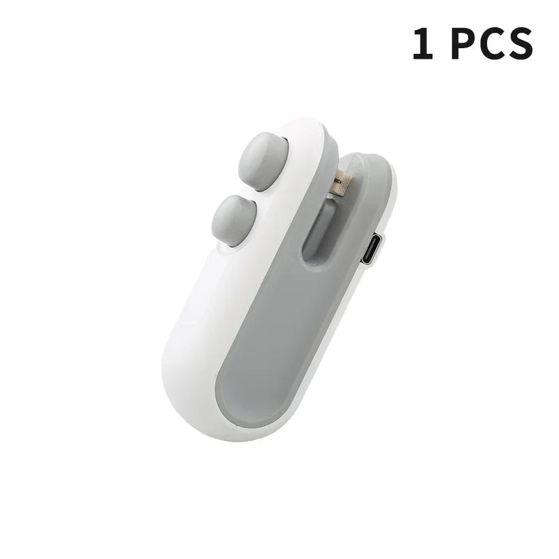 Mini Machine à sceller les aliments 2 en 1, rechargeable par USB, sac de rangement, emballage en plastique, scelleuse à Clip, thermo scelleuse à main
