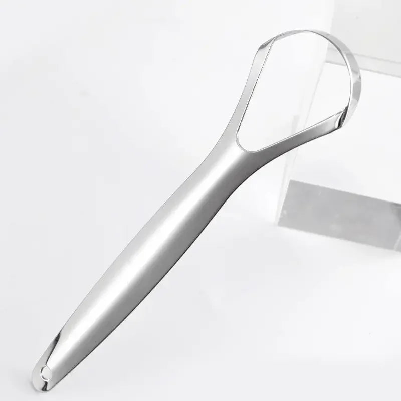 Lot de 3 gratte-langues en acier inoxydable en forme de U, brosse à langue en métal pour une haleine fraîche et un nettoyage efficace, outils d'hygiène buccale